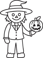 Halloween Characters Coloring Pages pack of 10