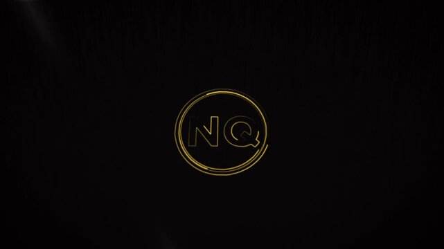 NQ Elegant Gold Monogram Logo Design
