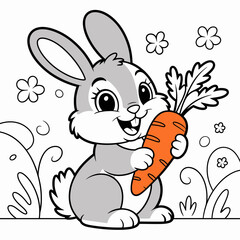rabbit with carrot