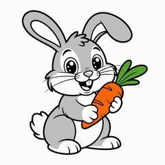 rabbit with carrot