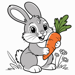 rabbit with carrot