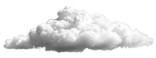 Fluffy white cumulus cloud against a plain white background (31)