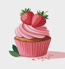 cupcake with cherry