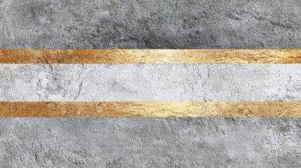 Fototapeta premium A textured surface combines gray stone with smooth golden stripes. This artistic design creates a modern and elegant backdrop ideal for various creative projects.