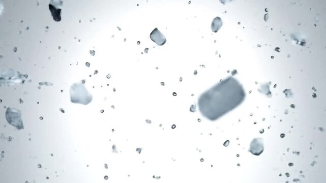 Ice shatter explosion