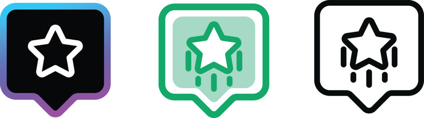 Reviews Rating Icon Pack Outline Bold Color Styles Modern available in outline bold and color Perfect for ecommerce websites mobile apps feedback sections and online shopping platforms