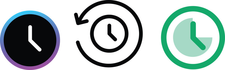 Order History Icon Pack Outline Bold Color Styles Clean in three styles outline bold and color Great for e-commerce platforms order tracking apps retail UI and digital shopping systems