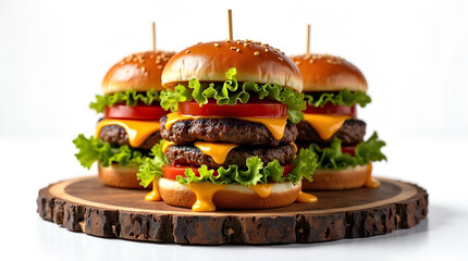 hamburger on a plate