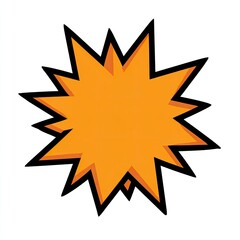 Fototapeta premium Orange starburst graphic