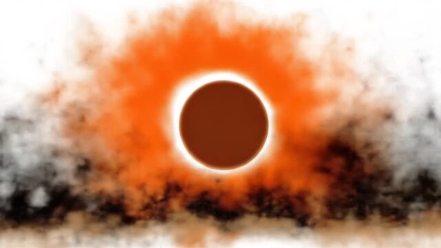 Solar eclipse graphic design