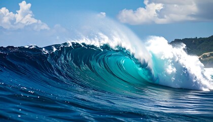 Fototapeta premium Powerful ocean wave (4)