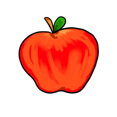 red apple