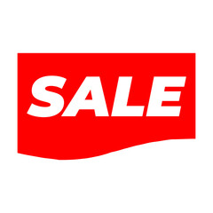 Sale Label Sticker Banner isolated on a Transparent Background