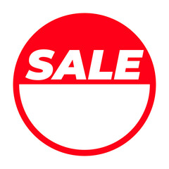 Sale Label Sticker isolated on a Transparent Background