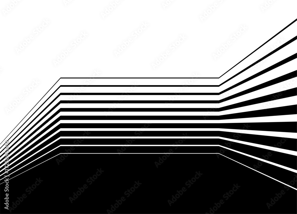 Aufkleber horizontal transition from black to white. vector pattern of broken lines. design element for covers