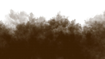 Abstract textured brown and black abstract background with jagged edge graphic design isolated on a transparent background