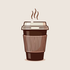 International Coffee Day vector set featuring coffee cups, barista scenes, latte art hearts, coffee beans, and coffee pots in warm tones, perfect for social media and holiday designs.