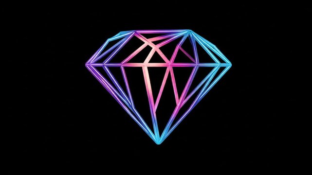 Abstract diamond shape design