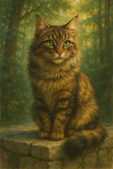 Obraz premium 毛並みがきれいな猫