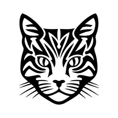 Cat design, tiger design, cat face design with tiger face ,cat, animal, vector, tiger, illustration, cartoon, black, pet, feline, 