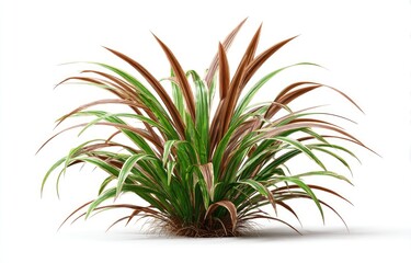 Fototapeta premium Dense, vibrant plant with reddish-brown and green foliage