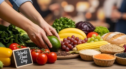 World Food Day Celebrating Fresh, Healthy Produce and Promoting Nutrition Awareness.