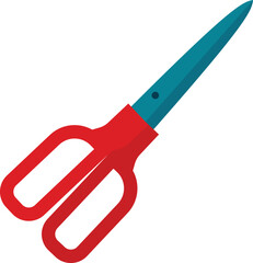 vector illustration of a scissors on a white background
