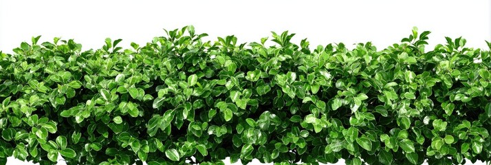 Obraz premium Dense, vibrant green hedge, full of small leaves