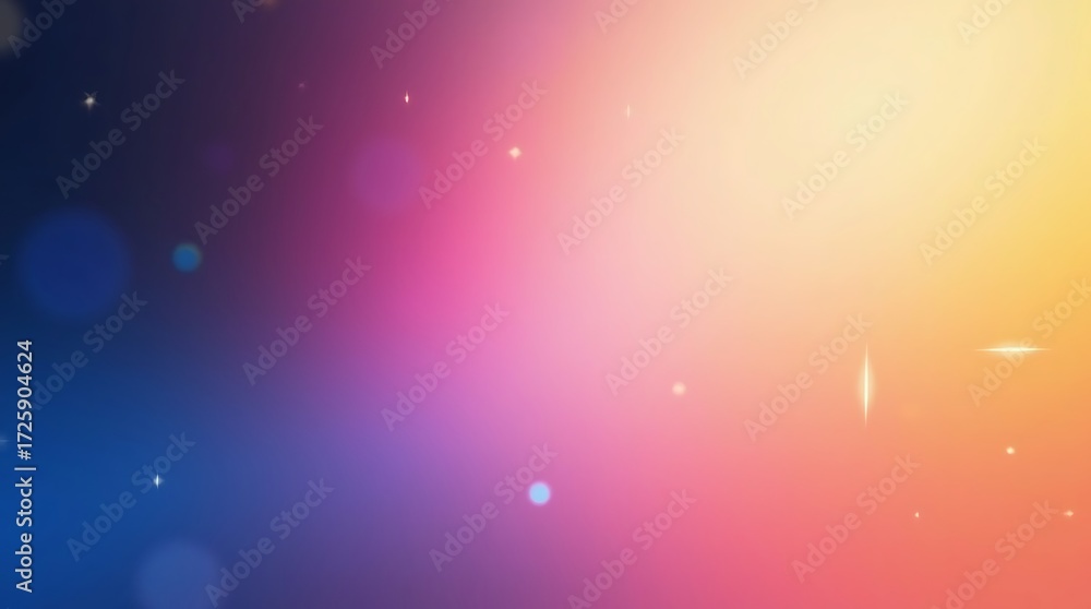 Poster abstract bokeh background with a vibrant gradient. a dynamic design with soft blurred lights, symbol