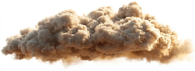 Large, dense cloud of tan-colored dust or debris