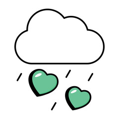 Love Colored Outline Icons