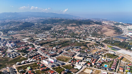 High-resolution image of a rural house in Yalova, a scenic city located near Istanbul, Turkey. Surrounded by green landscapes, mountains, and fresh air, Yalova is famous for its peaceful countryside, 