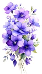 Vibrant purple floral bouquet