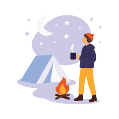 Fototapeta premium Camping Under The Stars Experience