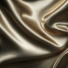 Fototapeta premium Luminous fabric in the waves: A seamless image of soft, shimmering satin cloth, gracefully draped, showcasing its luxurious texture and elegant flow. Evoking a sense of opulence and high fashion.