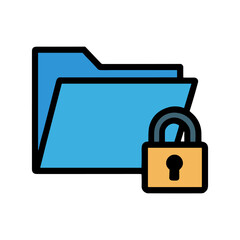 Secure Folder Icon Representing Data Protection and File Privacy