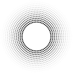Circular oval frame featuring 13 concentric lines with varied thicknesses, thicker lines inside and thinner outside, incorporating a gradient from inside out.