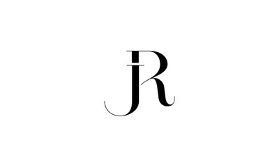 RJ initial letters, monogram logo