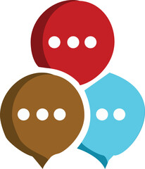 Fototapeta premium Communication and Group Chat Symbol