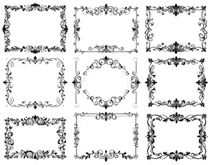 Obraz premium Elegant decorative frames