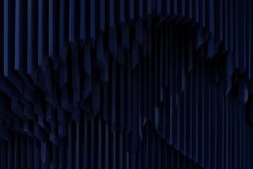 Obraz premium Abstract dark blue textured background with vertical lines and geometric shapes
