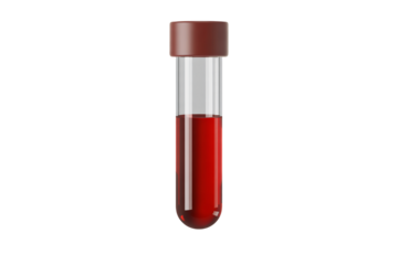 Essential blood test vial for medical research and health analysis, diagnostic tool