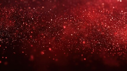 deep red background with glittering particles