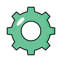 User Interfece Colored Outline Icons