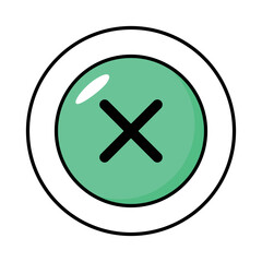 User Interfece Colored Outline Icons