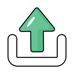 User Interfece Colored Outline Icons