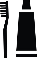 toothbrush and paste svgrepo com