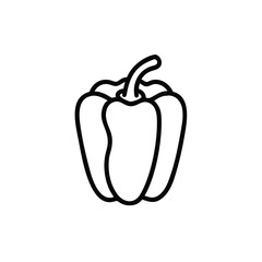 vector illustration of a sweet pepper