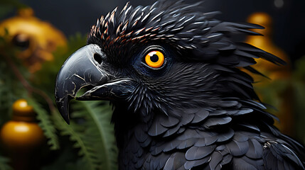 Black Cockatoo in nature