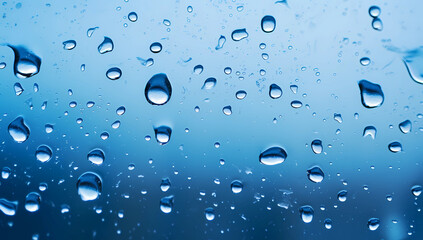 Blue background for an abstract photo of raindrops